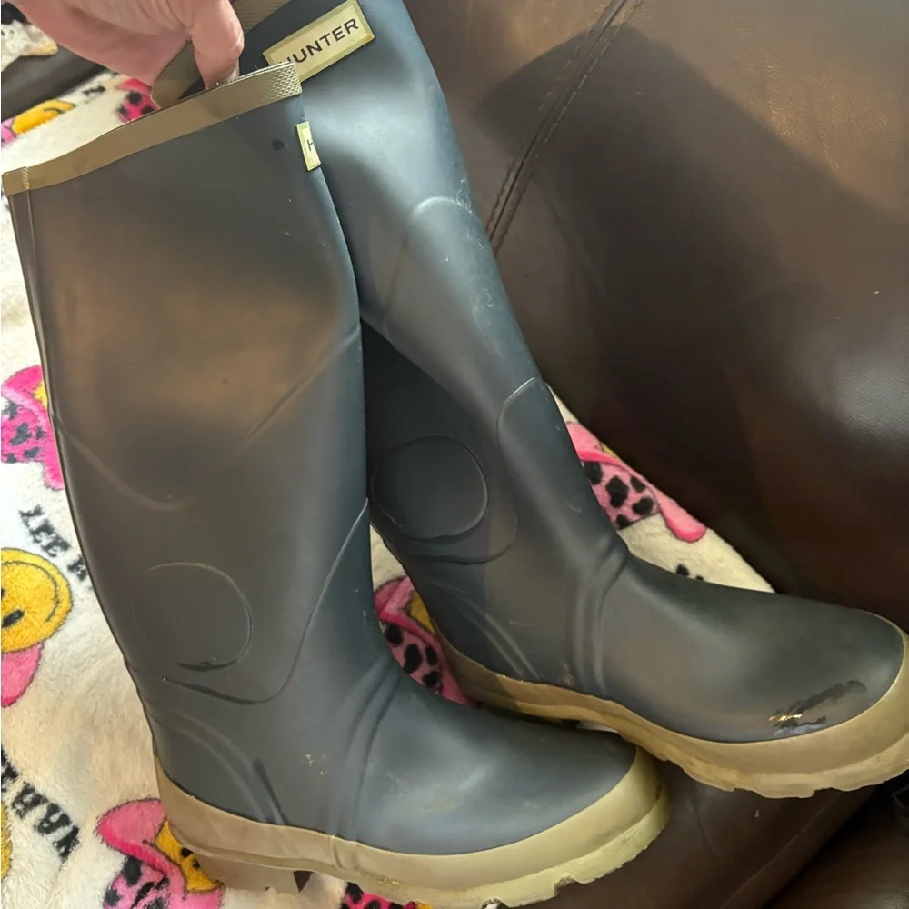 Hunter navy blue Rain Boots - Picture 2 of 6